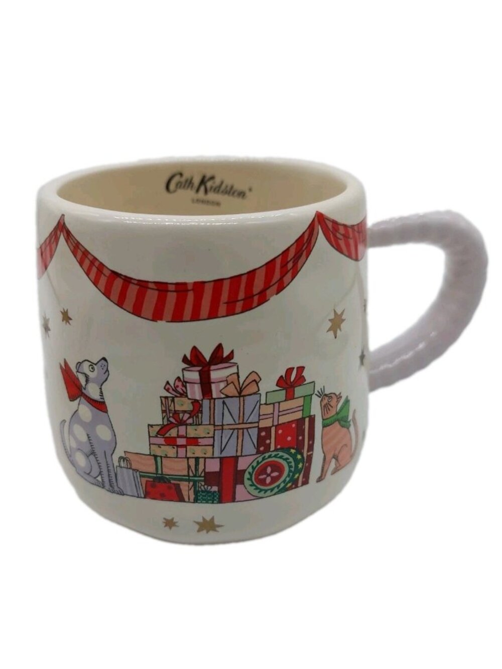 Cath Kidston Mug Christmas Dog Cat Tea Coffee Cup